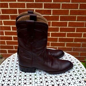 Cuero The Austin Calf Roper Boots 8